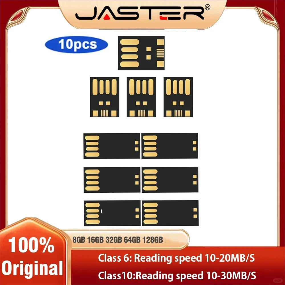 10 PCS LOT Mini Pen Drive 128GB Black Ultra Thin Version High Capacity USB Flash Drive 64GB Wholesale UPD Chip 32GB Lightweight