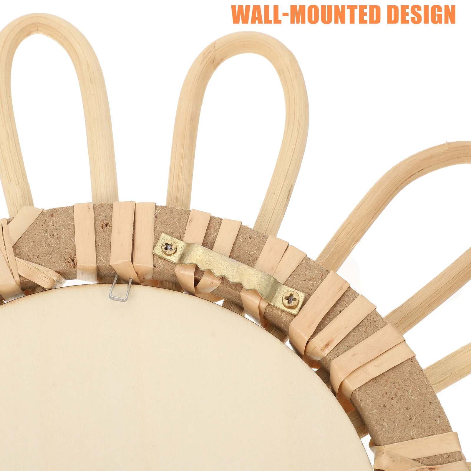 

Wicker Woven Decorative Mirror Handmade Wall Hanging Makeup Mirror For Bathroom Bedroom Living Room Nordic Style