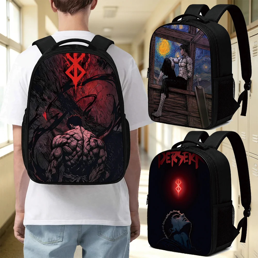 Japan Anime B-Bereserks Student Backpack Boys and Girls Fash Bookbag for College School Bags