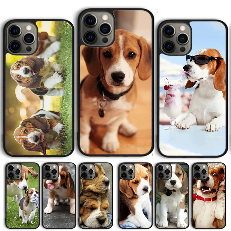 

Чехол Love My Beagle Puppies Dogs Coque Shell для iPhone 17 Air 15 16 14 13 12 Pro Max 11 Pro Max Plus