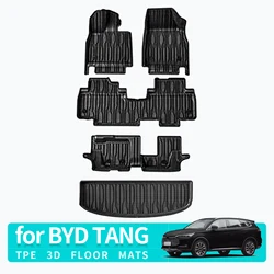 BYD TANG 7 시트 바닥 매트, 트렁크 패드, 자동차 액세서리, 방수 발 패드, TPE 보호, 왼쪽 방향타