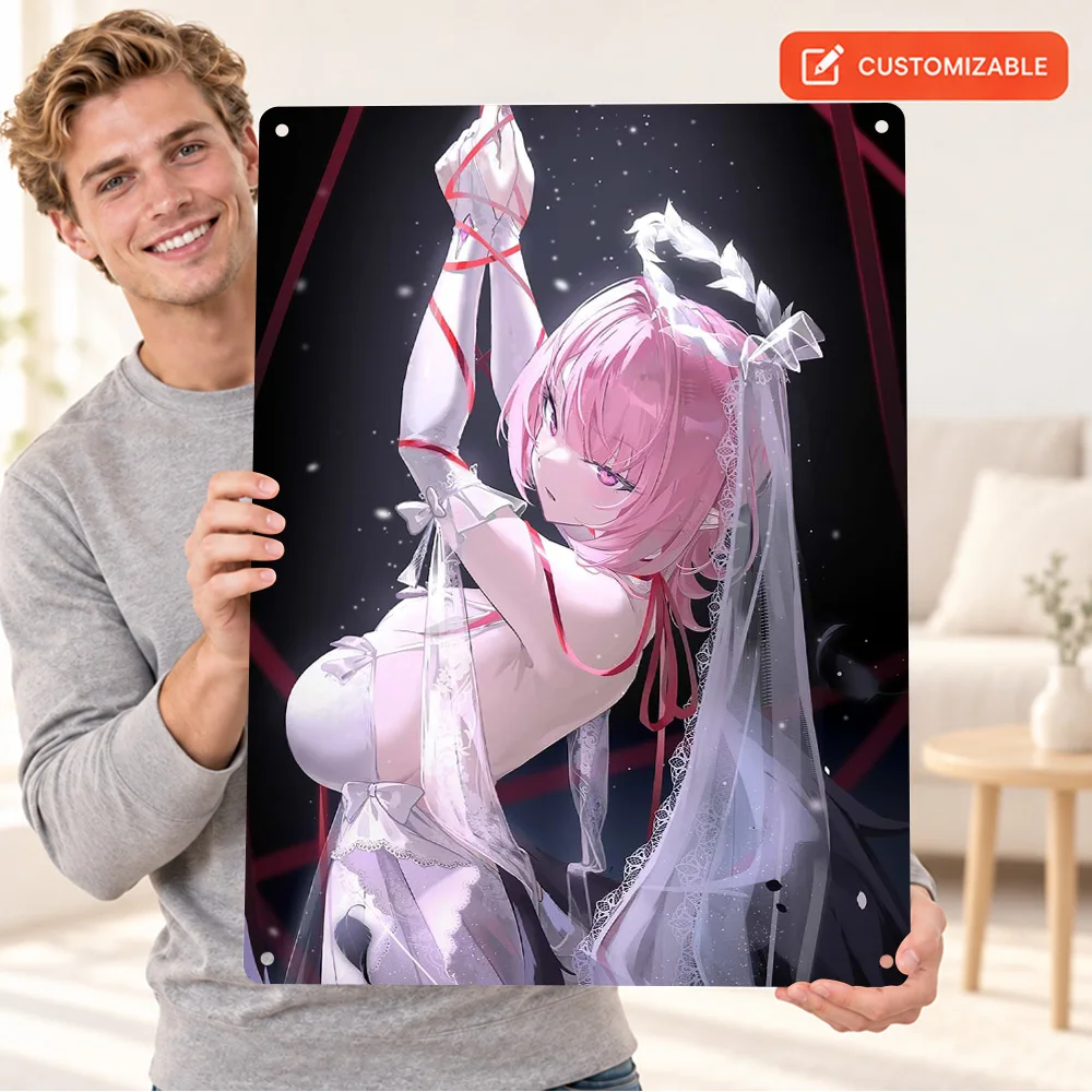 Zenless Zone Zero Remielle Dan Textured Metal Poster Customized Aluminum Sign Anime Illustration Wall Art For Reading Corner