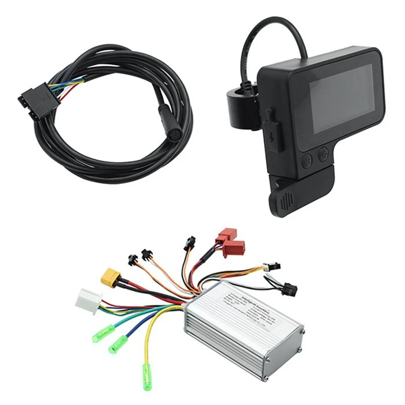 Brushless Motor Controller+Color LCD Display Accelerator For Electric Scooter Electric Bike Accessories