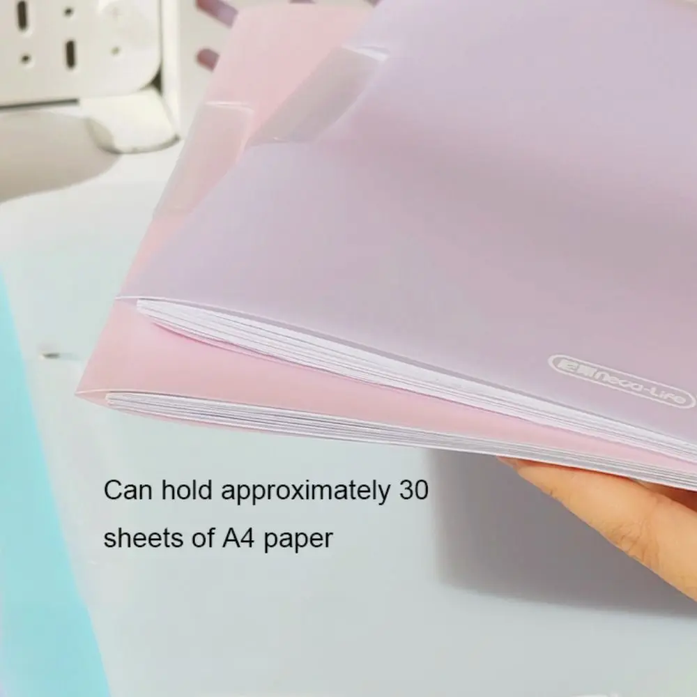 Document Clip Rotating A4 Clipboard File Folder Candy Color Side Open Contract Clamp Plastic Loose Leaf File Binder Office