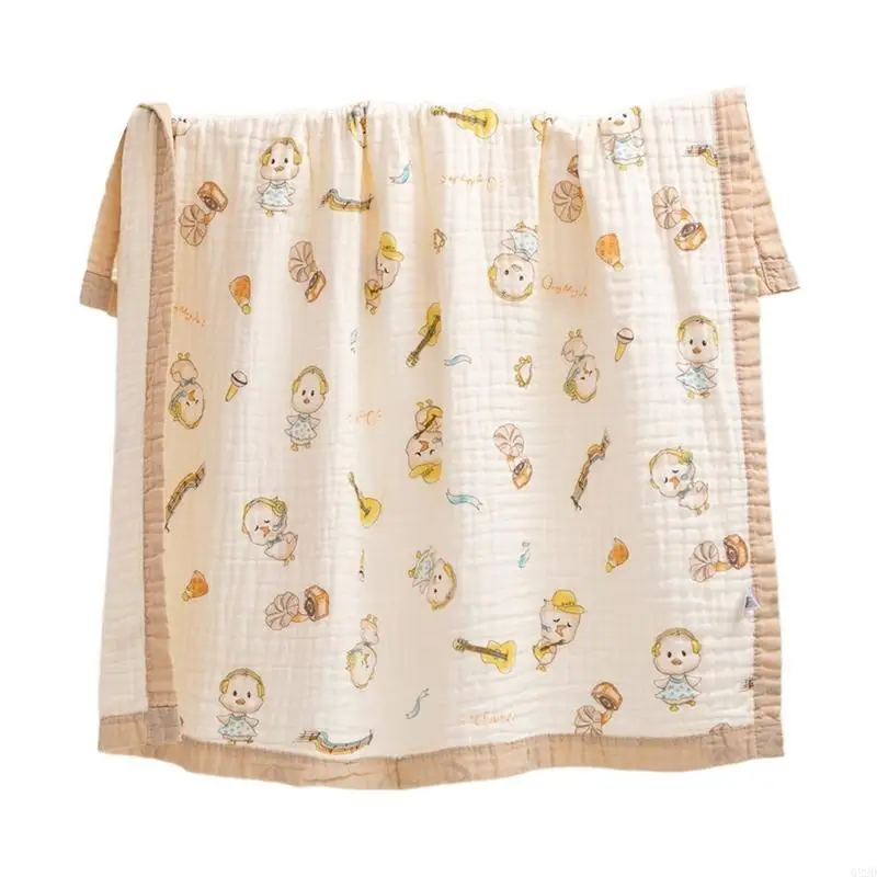 Q22D Newborn Babies Wrapping Blanket Cotton Swaddles Blanket Shower Gift Bathing Towel Infant Bedding Stuff Crib Accessory