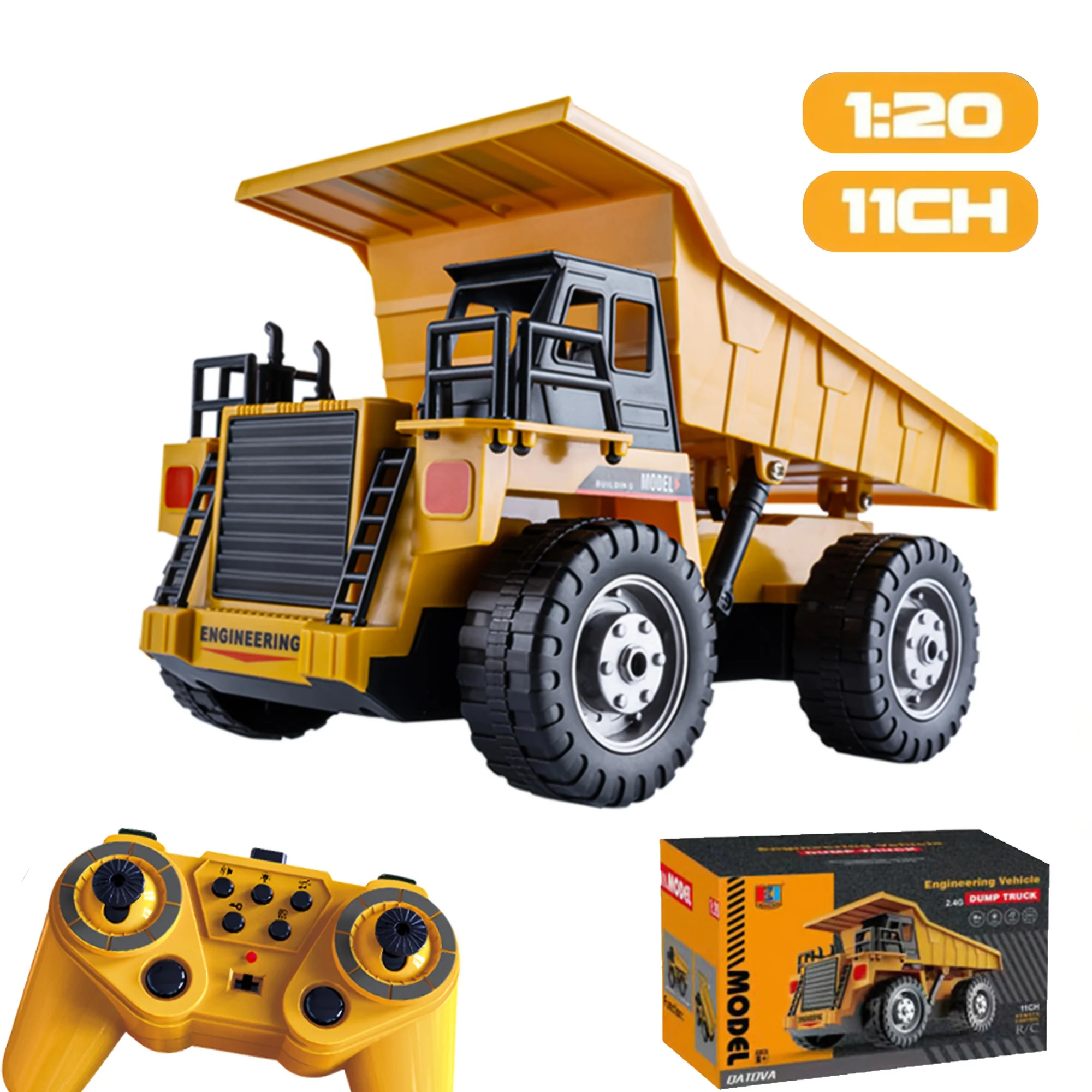 Dump Truck Toy - Camión Volquete RC 1:20 4WD 11
