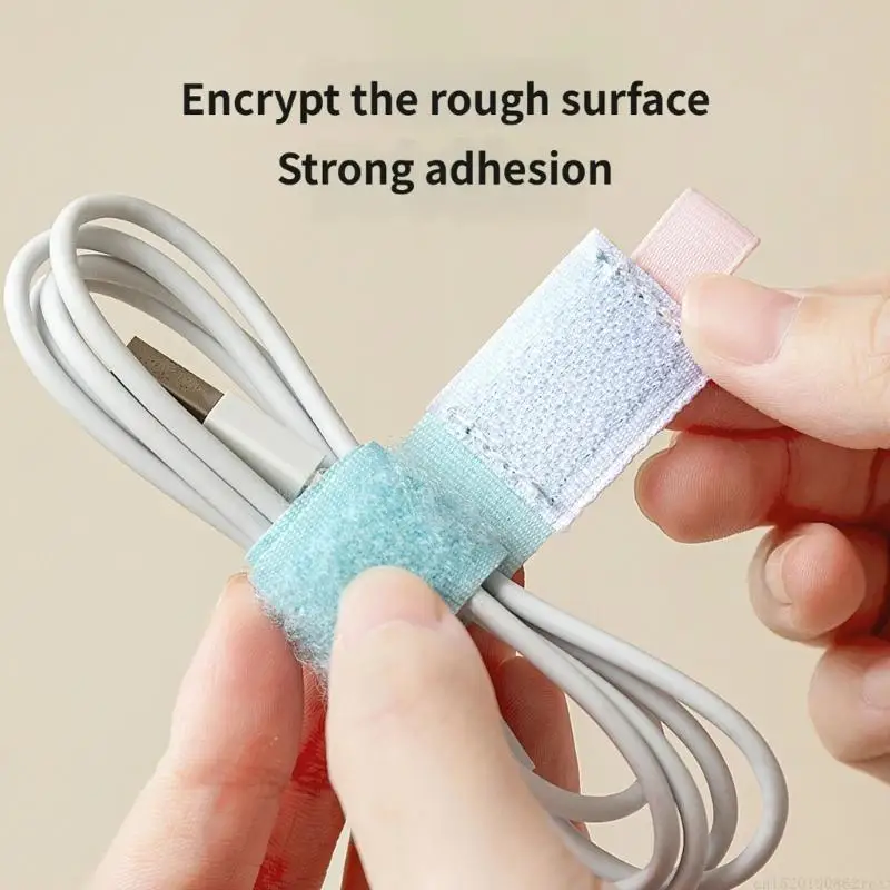D5BB 4Pcs Colorful Practical Nylon Cable Tie Fun Cartoon Design For Cord Management