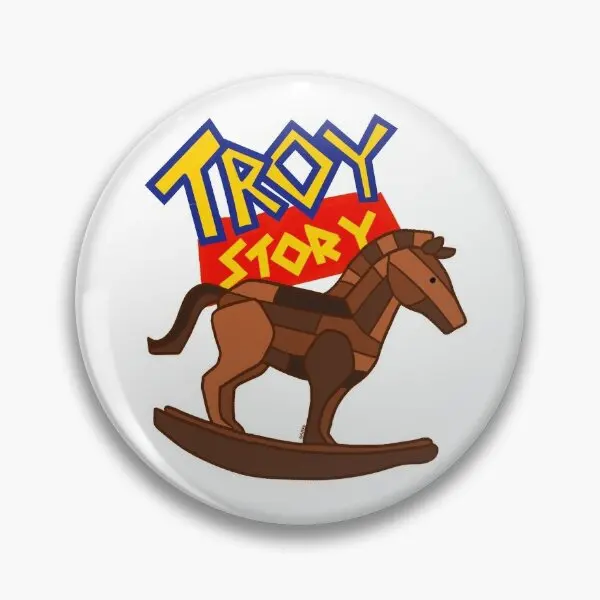 Troy Story  Soft Button Pin Lapel Pin Fashion Badge Hat Cartoon Brooch Cute Metal Collar Gift Decor Women Funny Jewelry Clothes