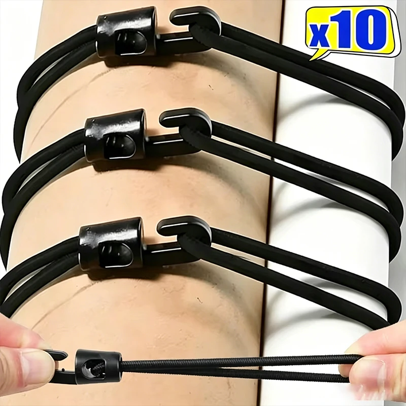 Multifunctional Elastic Bungee Ropes with Hook for Camping Luggage Bikes Cars Cord Fixed Ties High Elasticity Expander Rope Tool