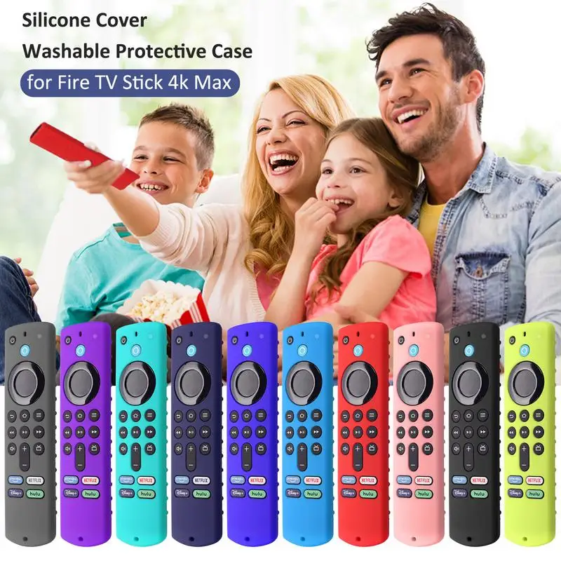 All New Silicone Cover Washable Anti-fall Protective Case for Fire TV Stick 4k Max Non-slip Shell Cover Silicone Case