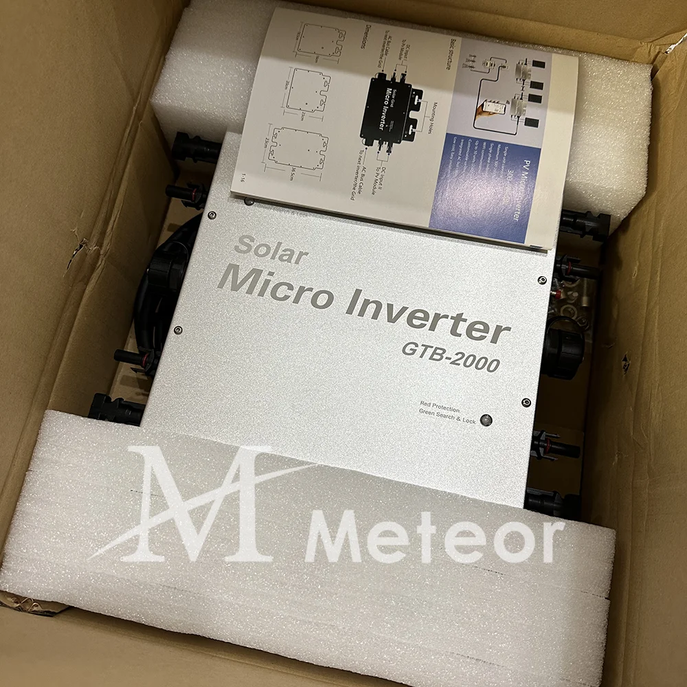 Imagem -06 - Inversor Solar Micro Sistema de Painel Solar para Casa Kit Completo Camping Fazenda 2000w 2400w 2800w 110v 220v 230v