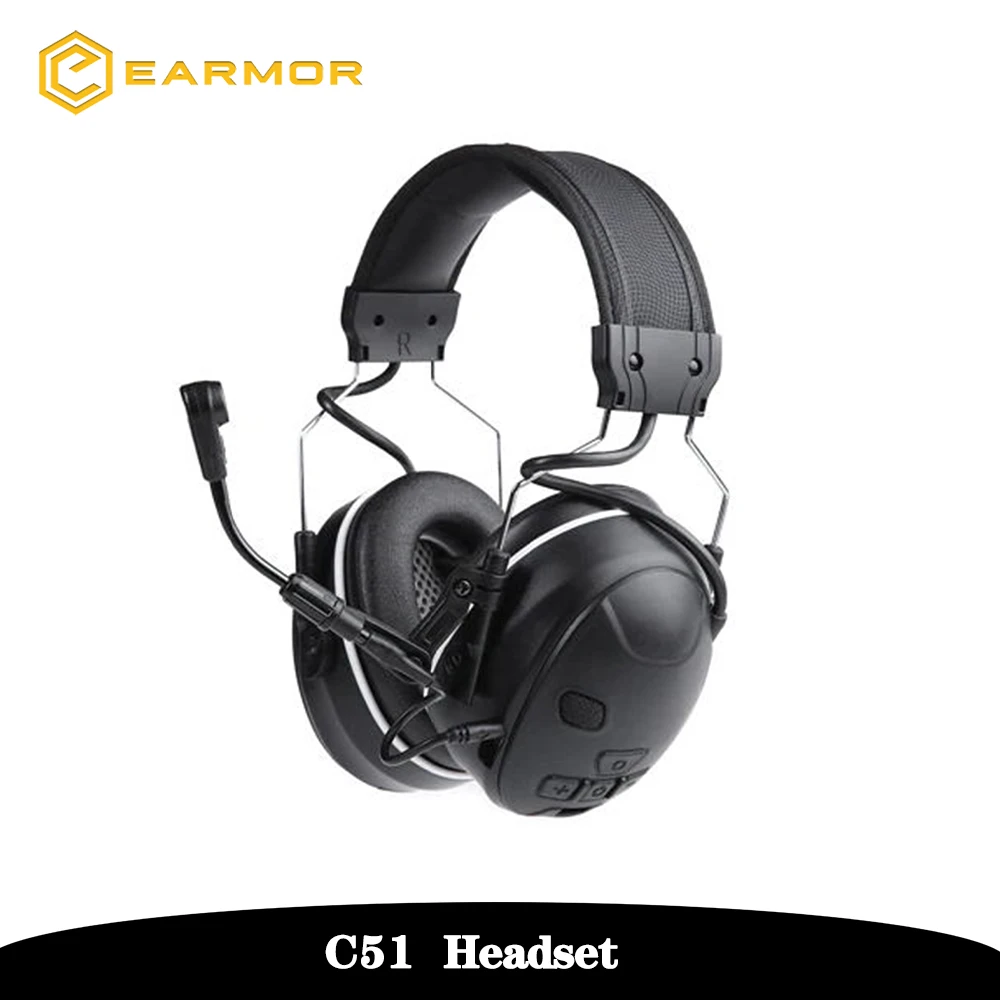 

EARMOR Bluetooth Ver C51 Pickup&Electronic Noise Canceling Earphones Cantilever Microphone Shooting Hearing Protection Earmuffs