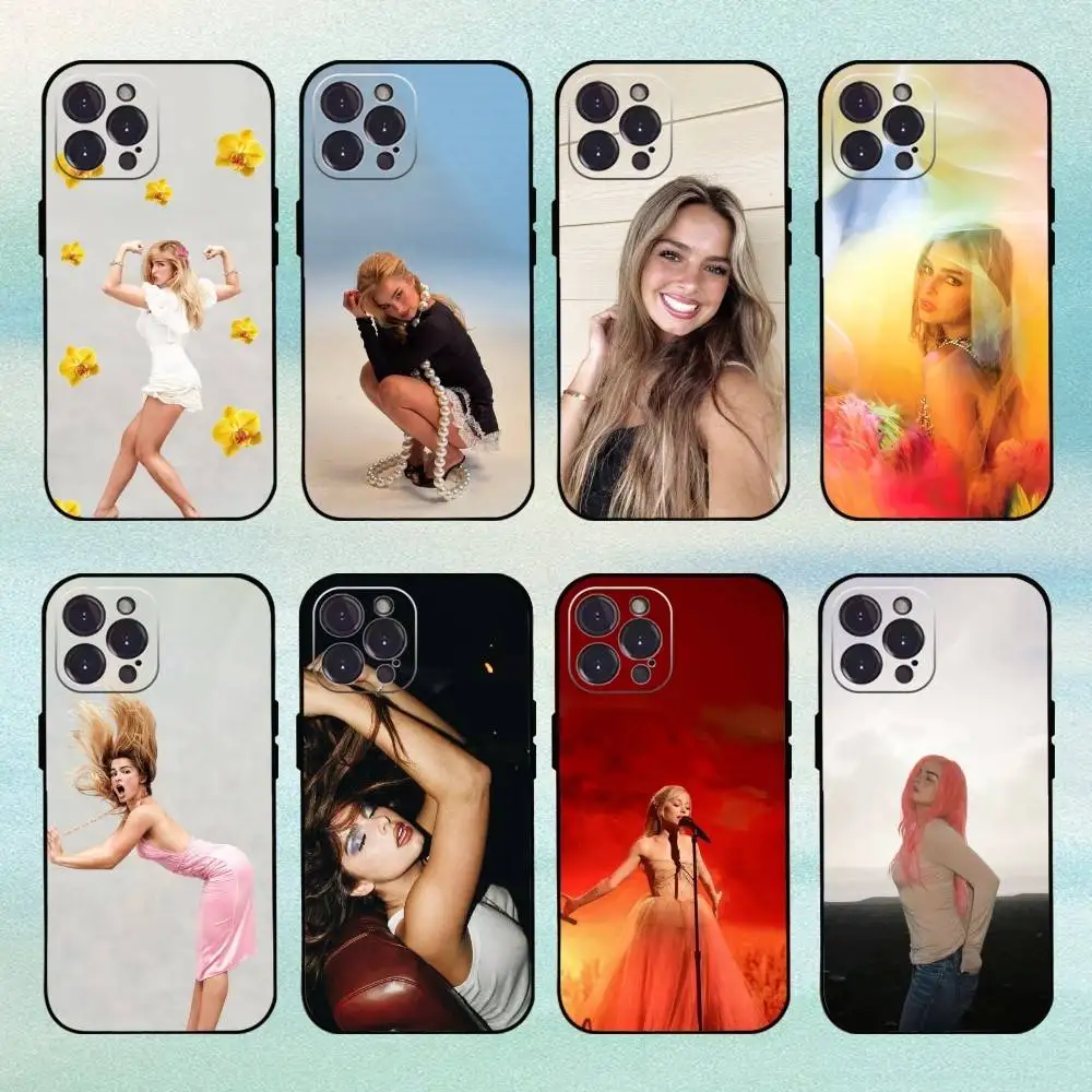 Obsessed Singer Addison Rae Phone Case For iPhone 16,15,14,13,12,Plus,Pro Max, 5G Others Soft Black Cover