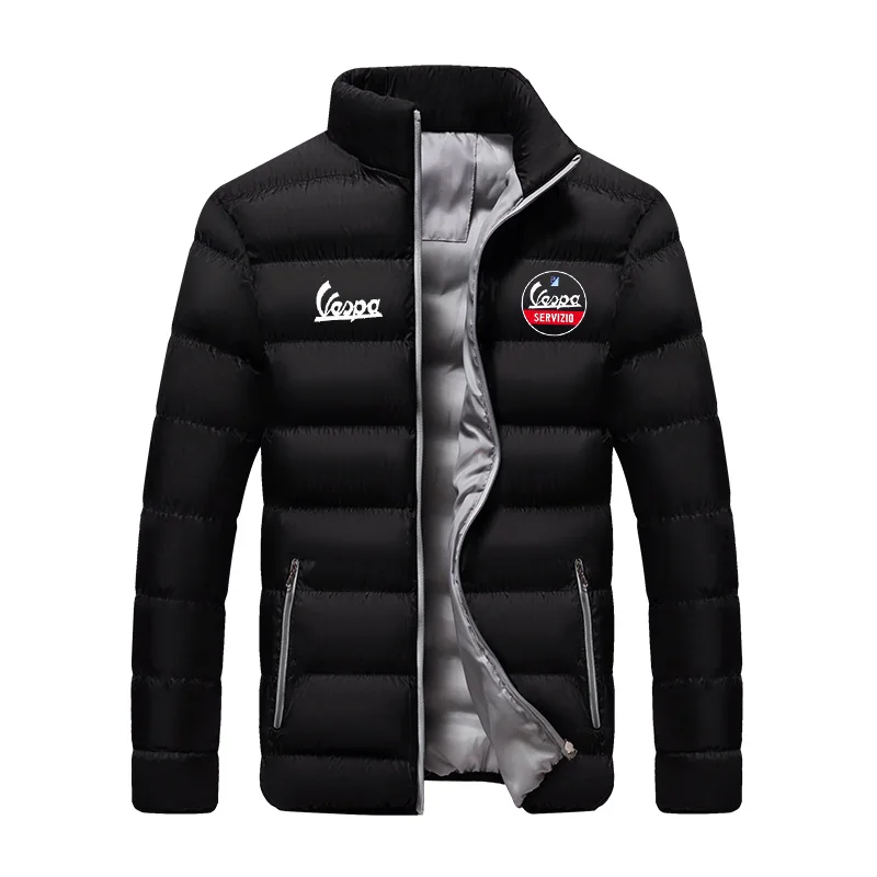 2024 Men\'s Vespa logo fashion trend zipper cotton clothing winter snow warm style men\'s brand classic Top Jacket chaqueta hombre