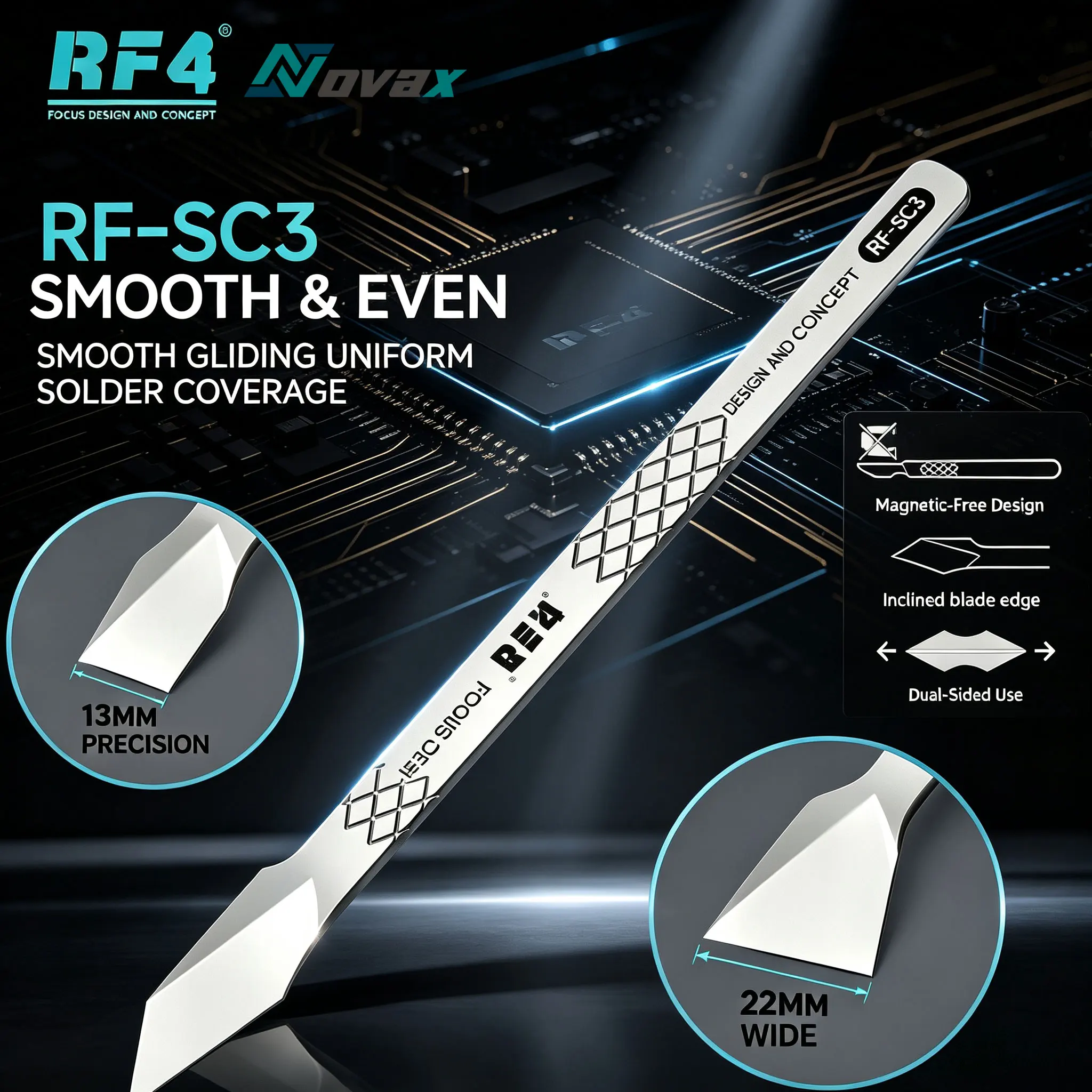 rf4-rf-sc3-nao-magnetico-15-°-raspador-de-lamina-obliqua-de-dupla-face-para-reparo-de-soldagem-de-cpu-ic-e-bga-de-celulares-raspador-de-estanho