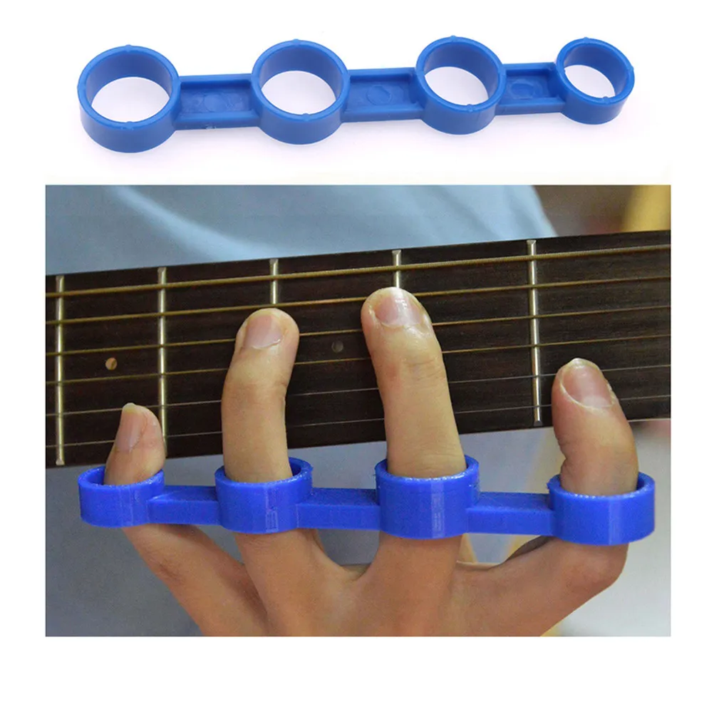 2Pcs Guitar Finger Expansion Sleeves Trainer Tool Large Blue Improve Finger Force Span Ukulele Piano Musical Instrument
