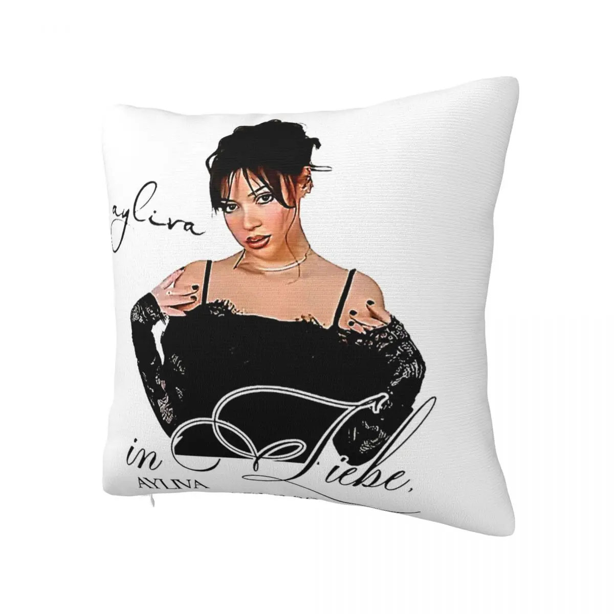 Ayliva In Liebe Tour 2024 Square Pillow White Square pillow