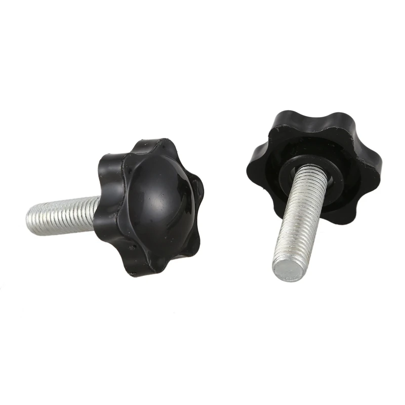 Satisfied 100 Pcs M8x30mmx32mm Male Thread Hex Shaped Head Clamping Screw Knob