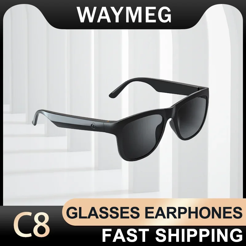 

C8 Беспроводные наушники Bluetooth Смарт-очки Hi-Fi игровые наушники с микрофоном Сверхлегкие аудио солнцезащитные очки Гарнитура с длительным режимом ожидания
