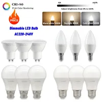 10pcs Dimmable GU10 E27 B22 E14 LED Bulb Lamp Spot Light Warm White for Home Decorative Lighting Livingroom