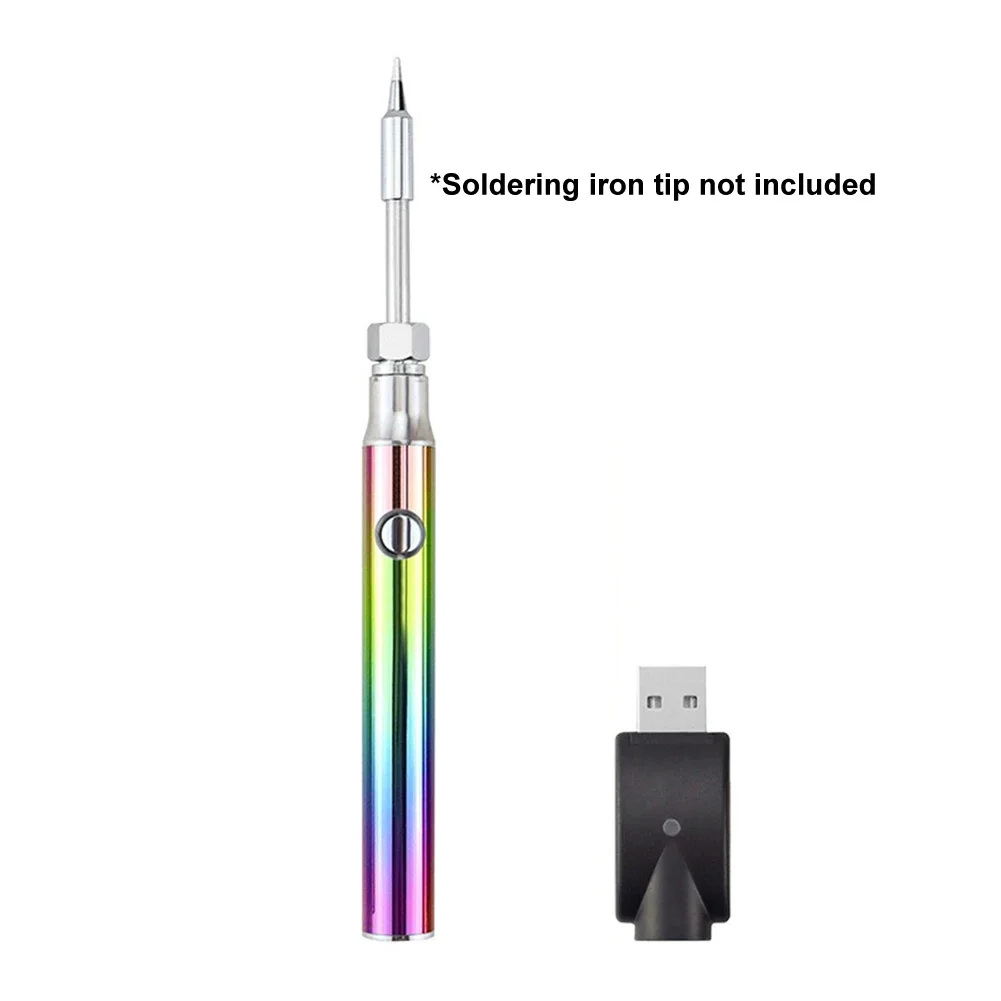 

350mAh Battery Powered USB Soldering Iron Kit with 3 Adjustable Temperature Settings for DIY and Repair Applications