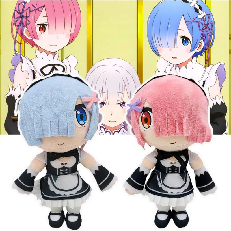 Anime  Re:Life in a Different World from Zero Plush Toys Ram Rem Cosplay Plushie Bocchi the Rock Stuffed Dolls Christmas Gifts