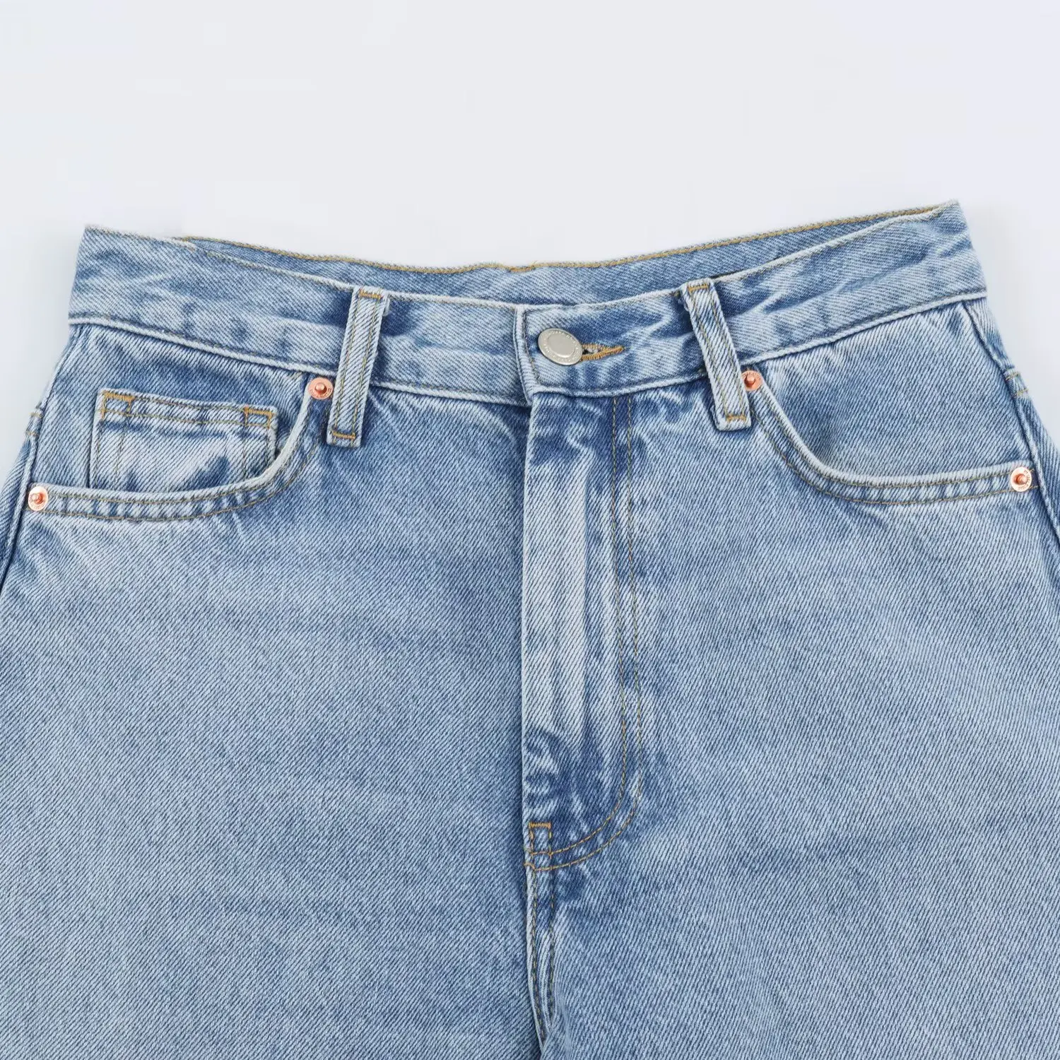 Fashionable High Waist Cone Shaped Jeans Women's Autumn New Style Versatile High Waist Slim Fit Ladies' Denim Pants