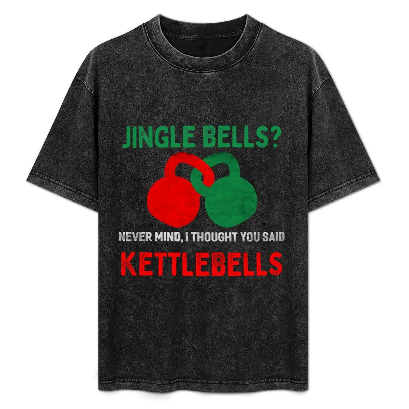 

Christmas Kettlebells T-Shirt Simple Casual Short Sleeve Tee