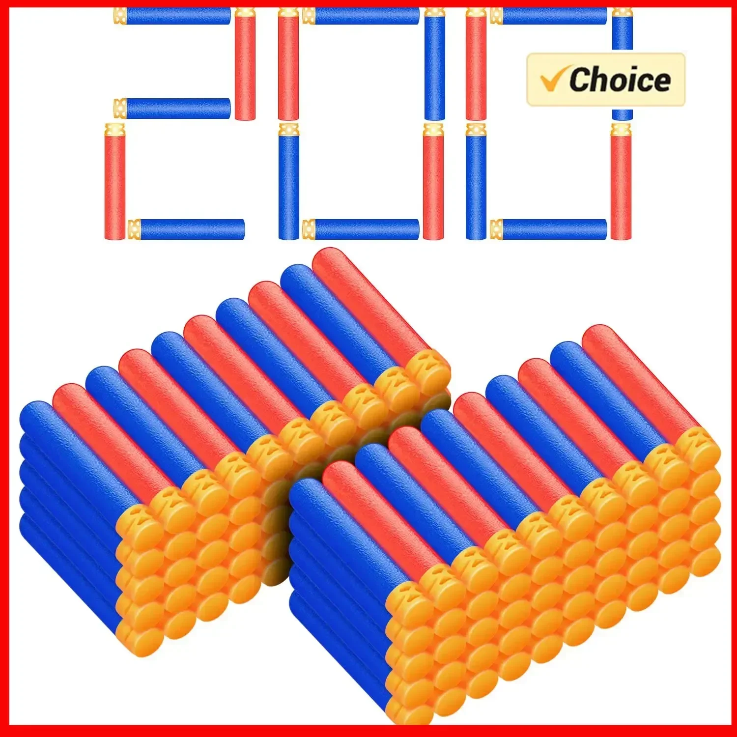 

200 Pcs Refill Darts Nerff N-Strike Elite Series Blasters Toy Guns Kids Birthday Role Play Toys Battle Foam Bullets Game Gift