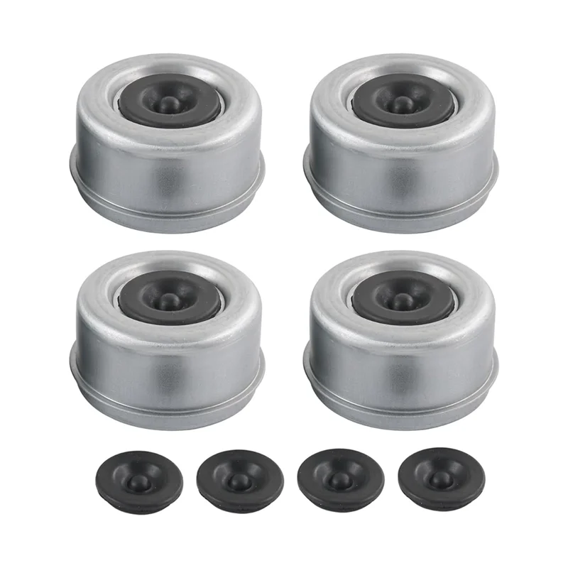 

Precision 4Pcs 2.72Inch Trailer Axle Wheel Hub And Bearing Dust Cap With 4 Rubber Plugs For Most 7000-8000Lb Wheel Hubs Trailer