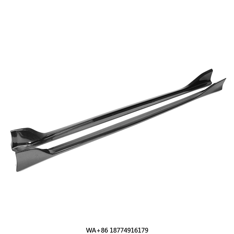 

Хорошая посадка V-образного стиля, боковая юбка из углеродного волокна для A90 Supra 2019+, сменный комплект бампера, боковая юбка