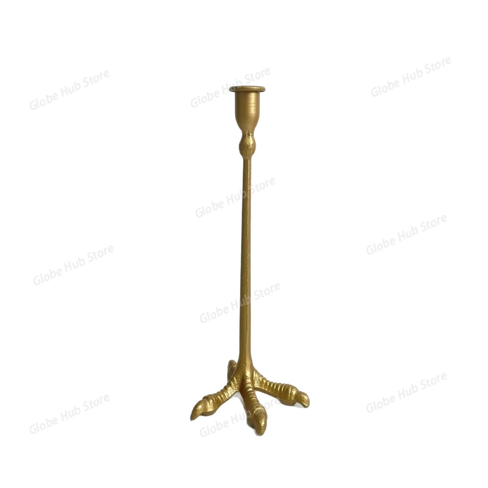 

French-style Vintage Iron Candlestick, High-end Desktop Photo Prop and Candle Holder for Home Dining Table