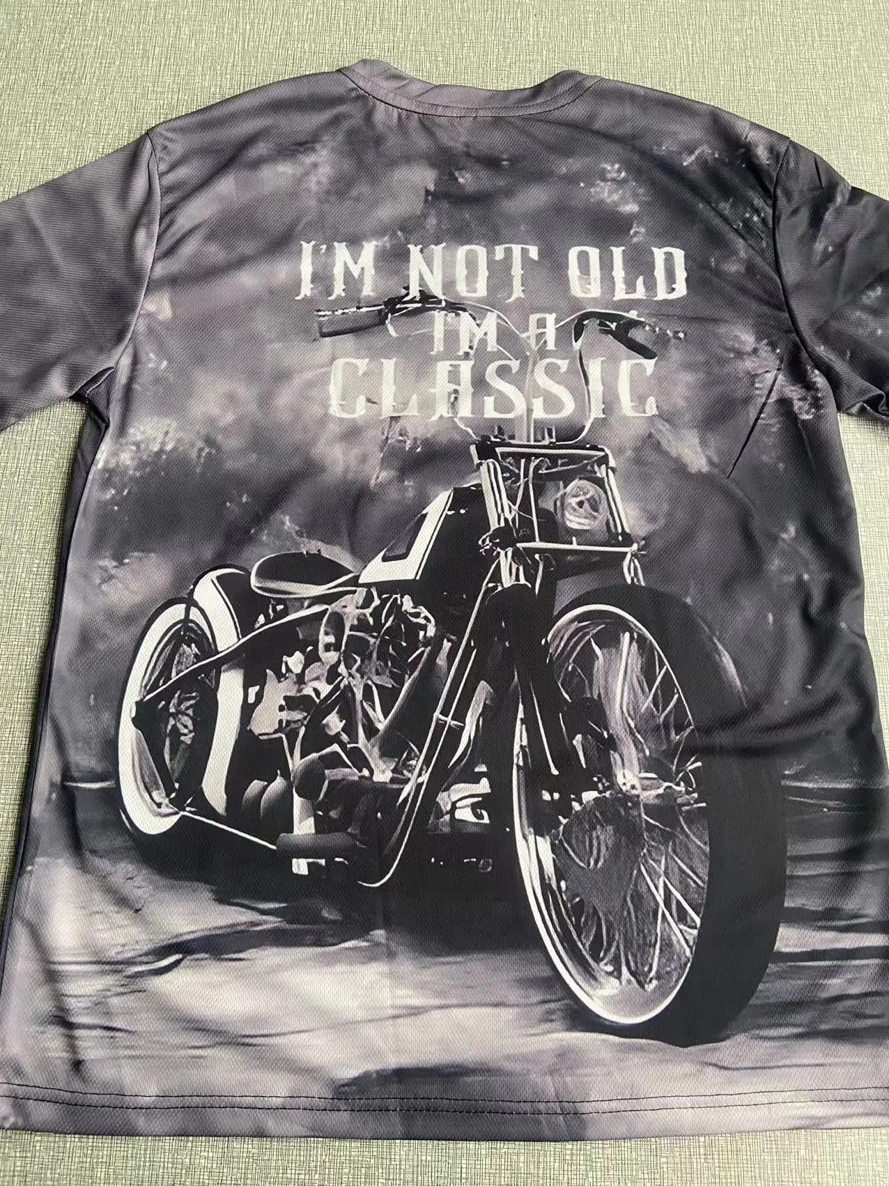 Motorcycle T-shirt Men 3D Print Short Sleeve Vintage 1971 T Shirt For Mens Street Ride Biker T Shirts Tops Oversized Tee Shirt image 6