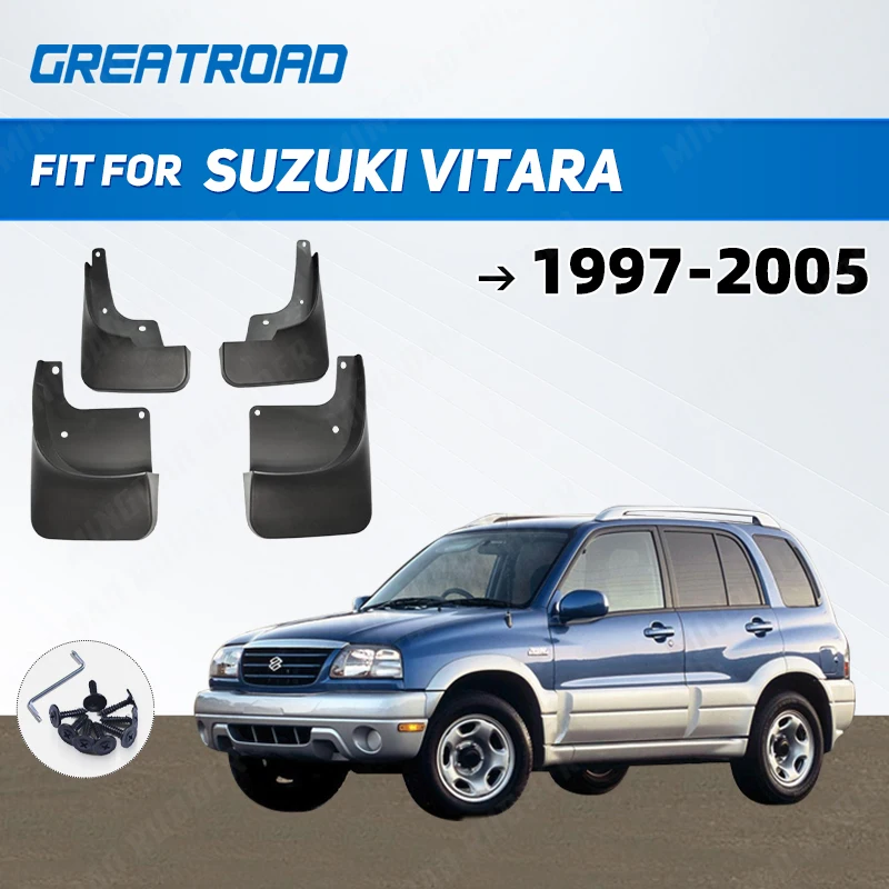 Car Mud Flaps For Suzuki Vitara 1997 1998 1999 2000 2001 2002 2003 2004-2005 Mudflaps Splash Guards Mud Flap Mudguards