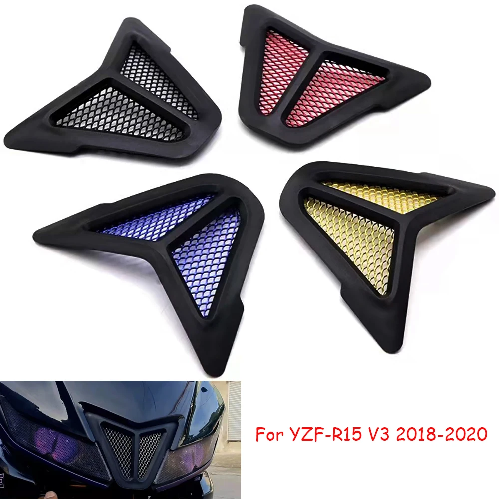 For Yamaha YZF-R15 YZFR15 YZF R15 2018-2020 Motorcycle Front Fairing Guard Air Intake Cover Protector Dust Air Inlet Protection