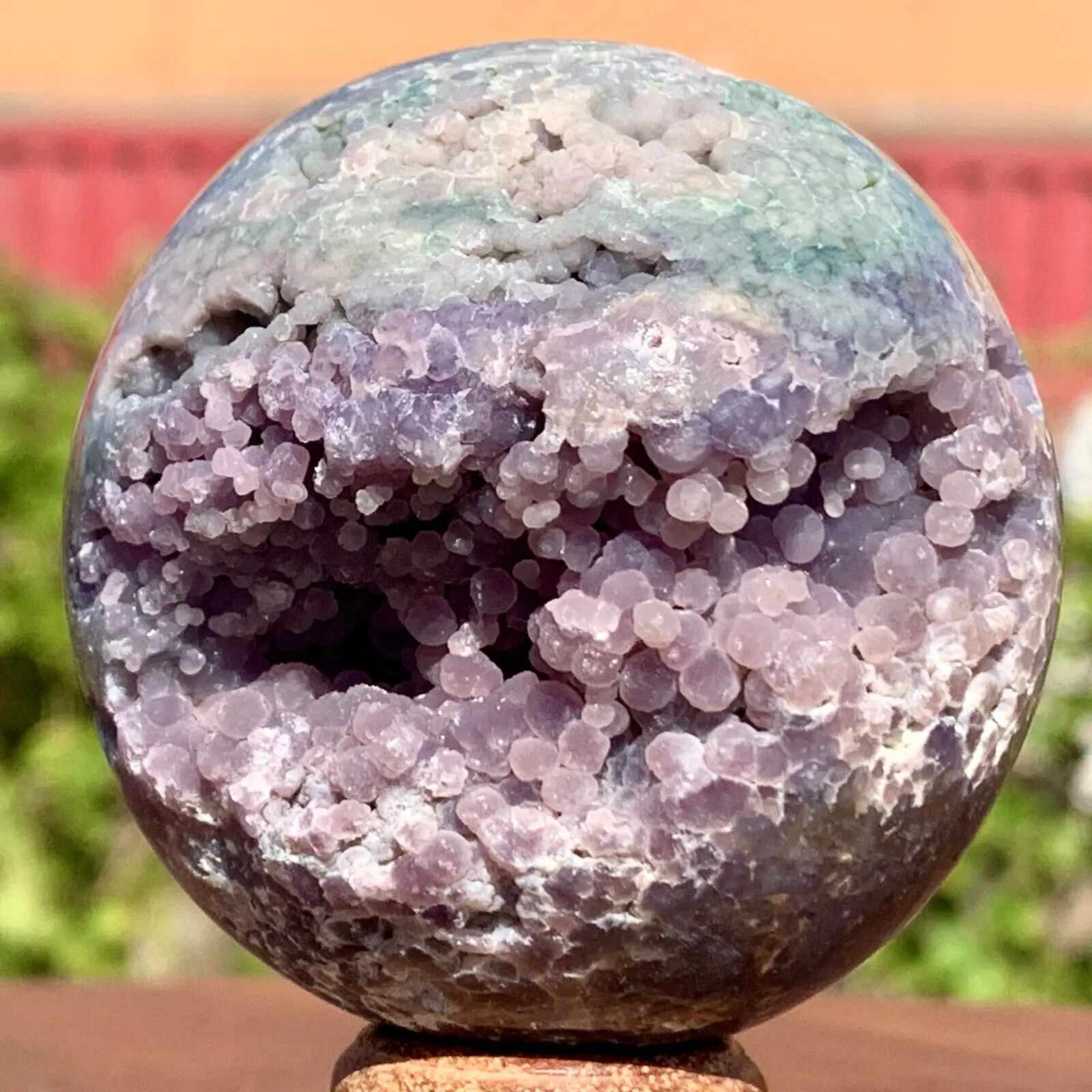 Magical Rare Natural Purple Grape Agate Ball, Quartz Crystal Ore Ball, Mineral Specimen Healing Stone, Collection Decoration Gem