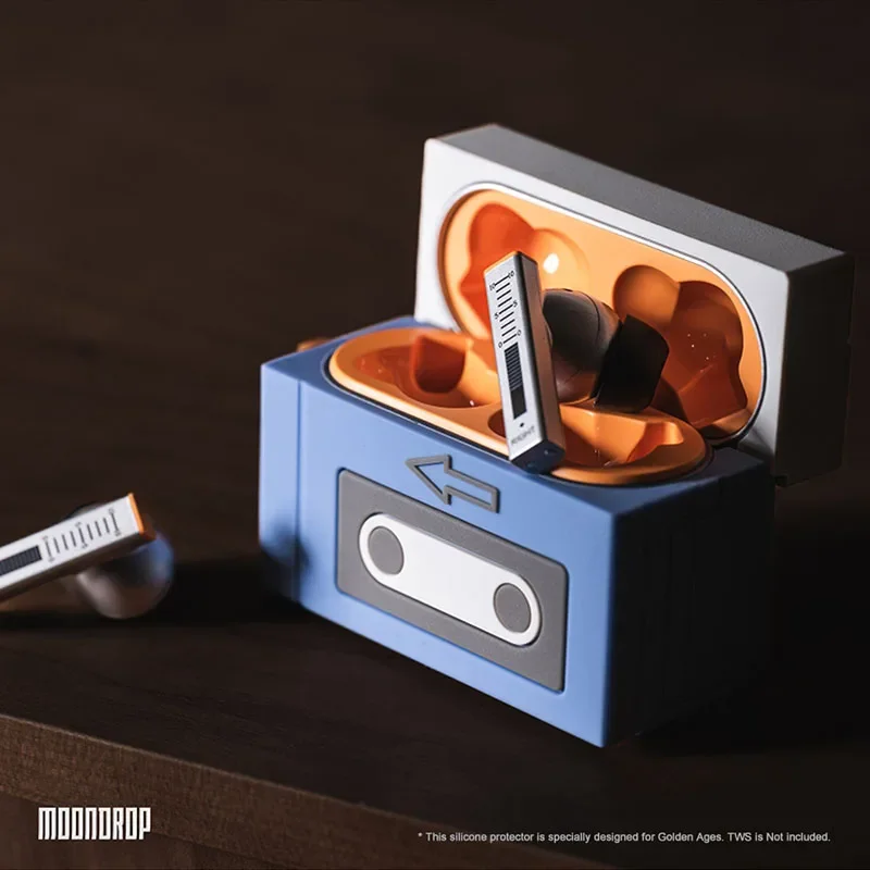 ゴールデンステージtwsイヤホン用moondropシリコンプロテクターケース