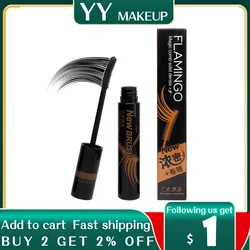 Eye Makeup Mascara Brand Flamingo Magic And Stereo Comb Dense Lengthening Waterproof Easy to Wear Mascara