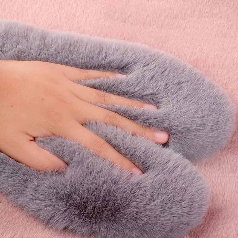 1 пара зимних термоподушечек для обуви, вставки для мужчин и женщин, спортивная обувь, плюшевая стелька, хлопковая стелька, стельки из искусственного кроличьего меха