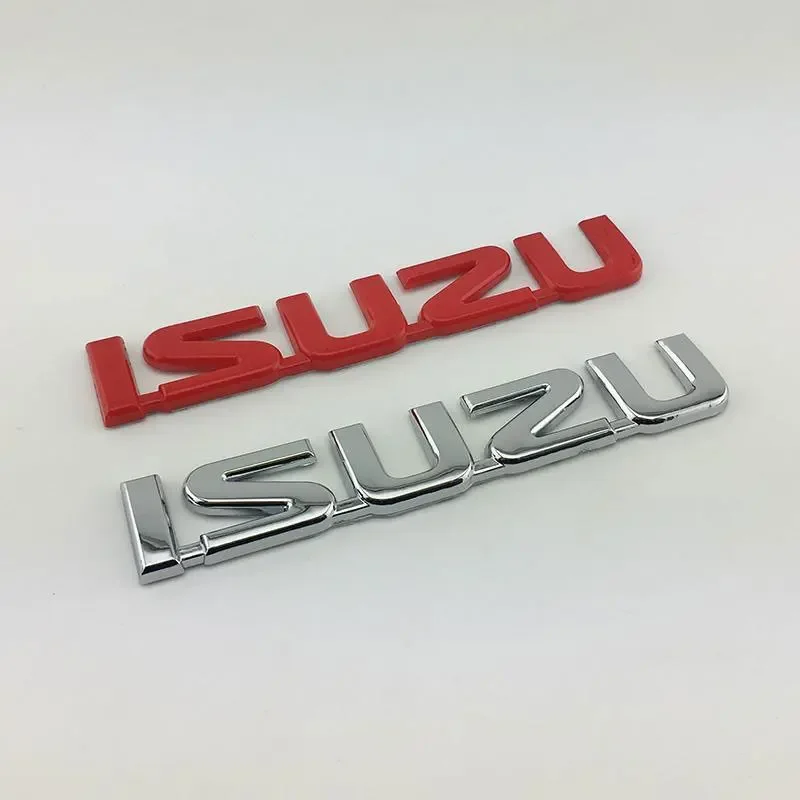 ISUZU letter emblem badge Car stickers for ISUZU D-MAX Rear trunk label logo modified accessories Decorate separate combination