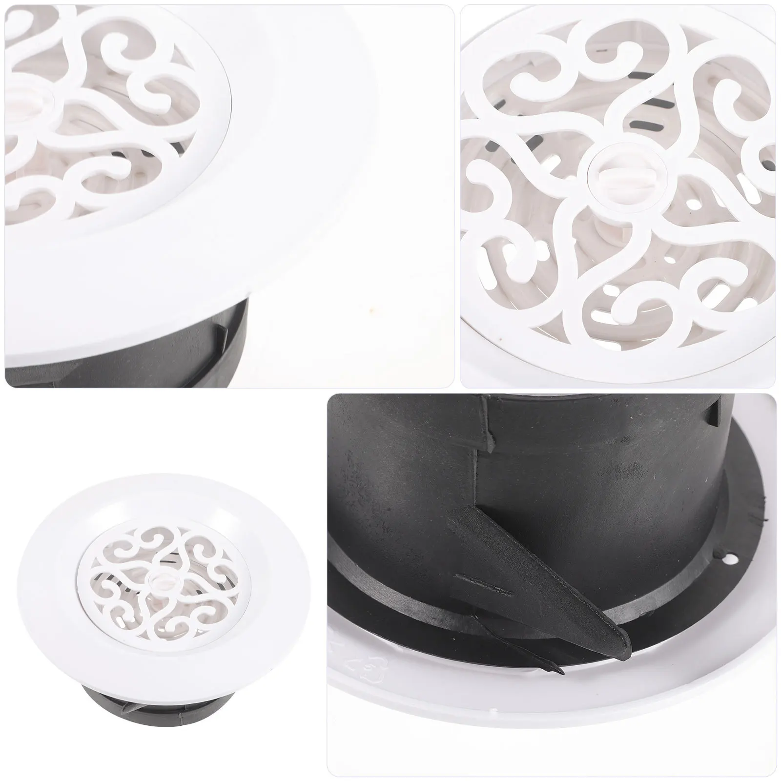 100 مللي متر منفذ النظام الطازج قابل للتعديل تدفق الهواء جولة تنفيس كوة لمكيف غطاء فتحة التهوية الداخلية المنزل تهوية الهواء سوفيت