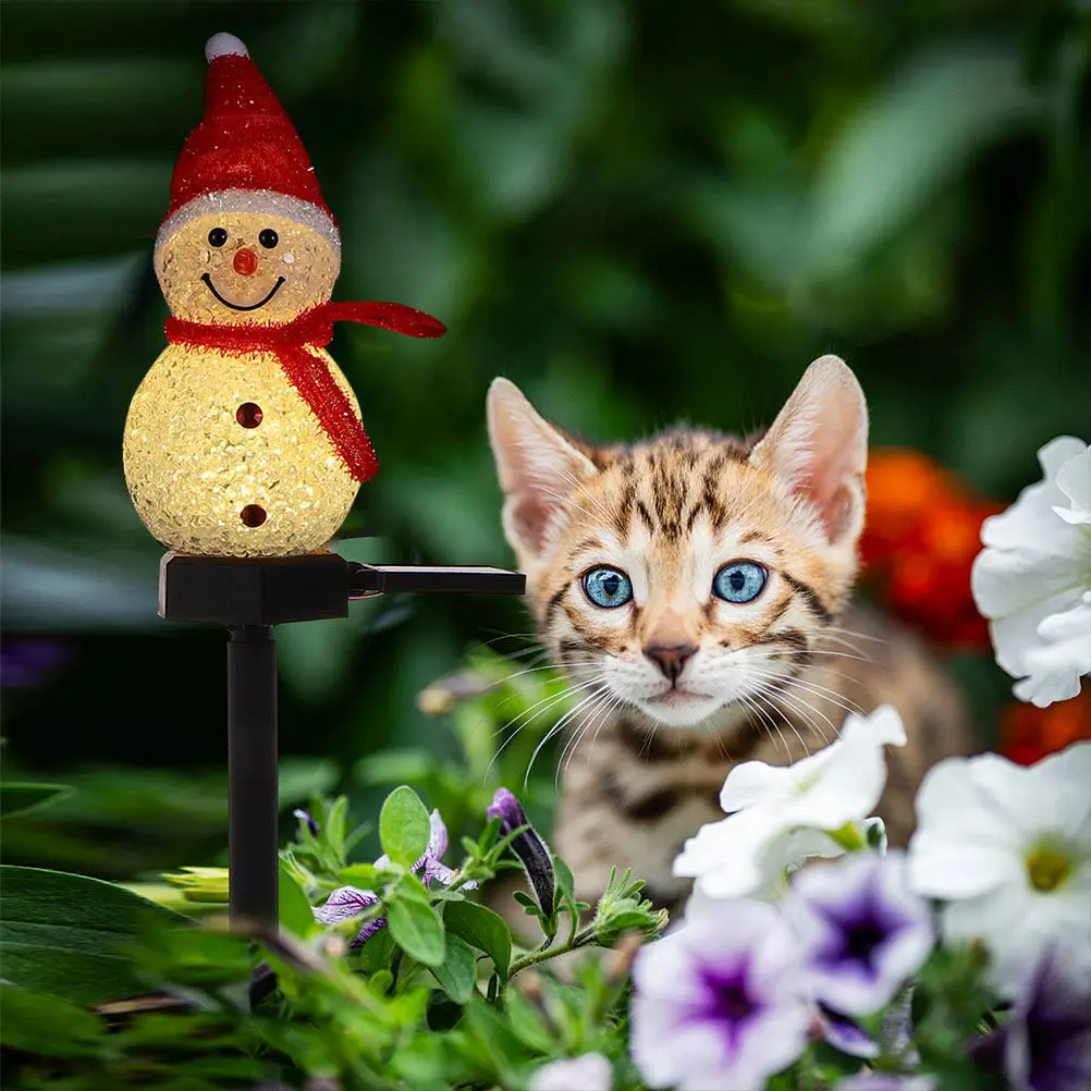 

2 шт. садовых солнечных светильников, уличные фонари для наружного декора, рождественский декор для улицы