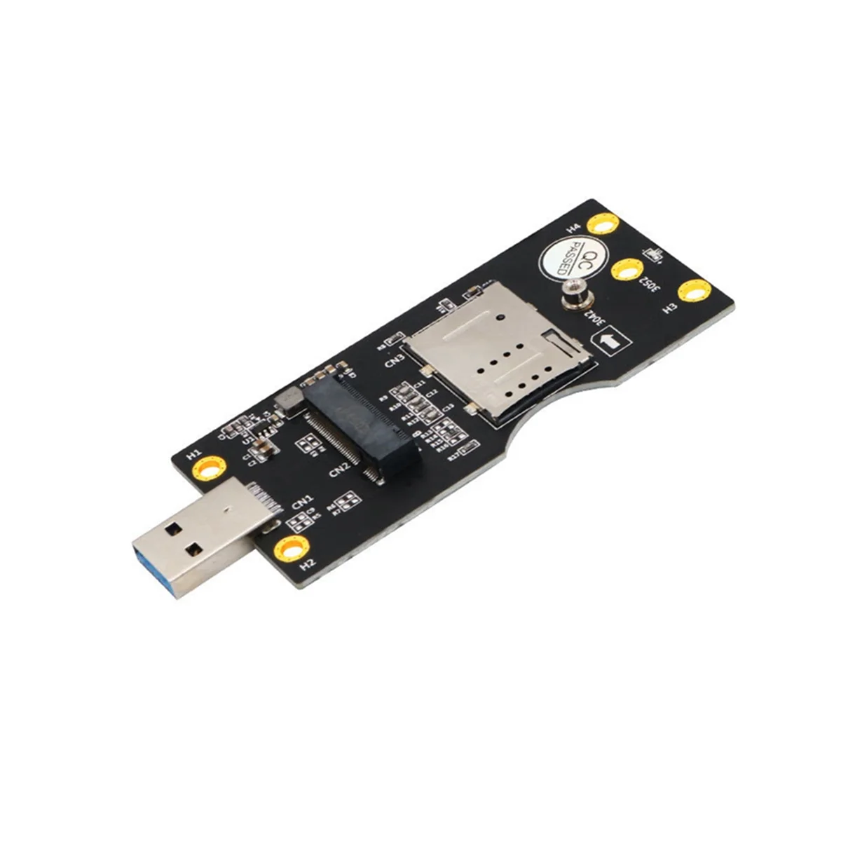 NGFF M.2 Key B To USB 3.0 Adapter Expansion Card with Card Slot for WWAN/LTE 3G/4G/5G Module Support 3042/3052 M.2 SSD