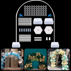 Adjustable Balloon Arch Frame Kit Plastic Balloons Stand Column Birthday Wedding Party Baby Shower Decor Ballon Holder with Base
