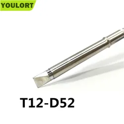 YOULORT T12-D52 Soldering Iron Tips with Excellent Quality T12 Series Iron Tip For FX951 STC AND STM32 OLED Soldering