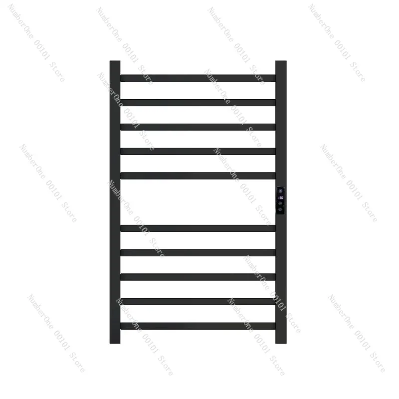 Smart Electric Towel Rack LCD Display Heated Towel Rail Bathroom Drying Rack Timing Constant Temperature Home Appliance
