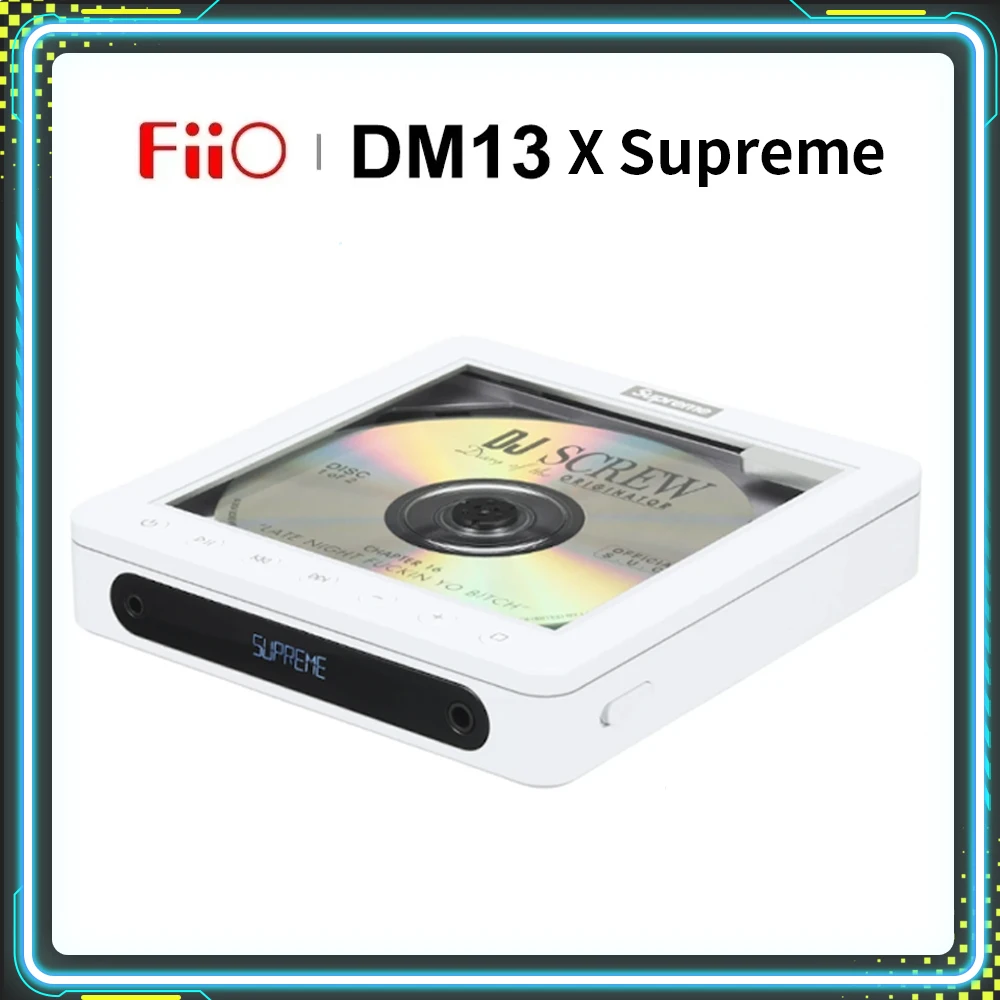 

FiiO DM13 Supre me Portable Stereo CD Player Multifunctional with Long-Lasting Battery Supports USB Ripping Optical Coaxial Gift