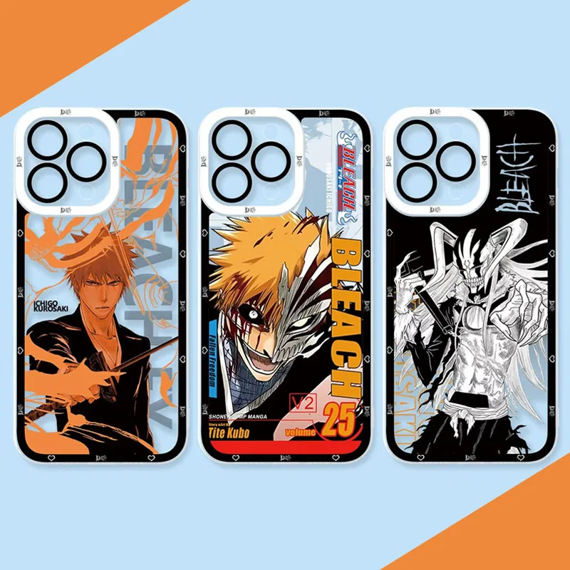 Bleach Kurosaki Ichigo Soft Silicone Case For Samsung Galaxy S24 S22 S23 Ultra S21 S20 FE Note 20 10 Plus A15 A25 A35 A55 Cover