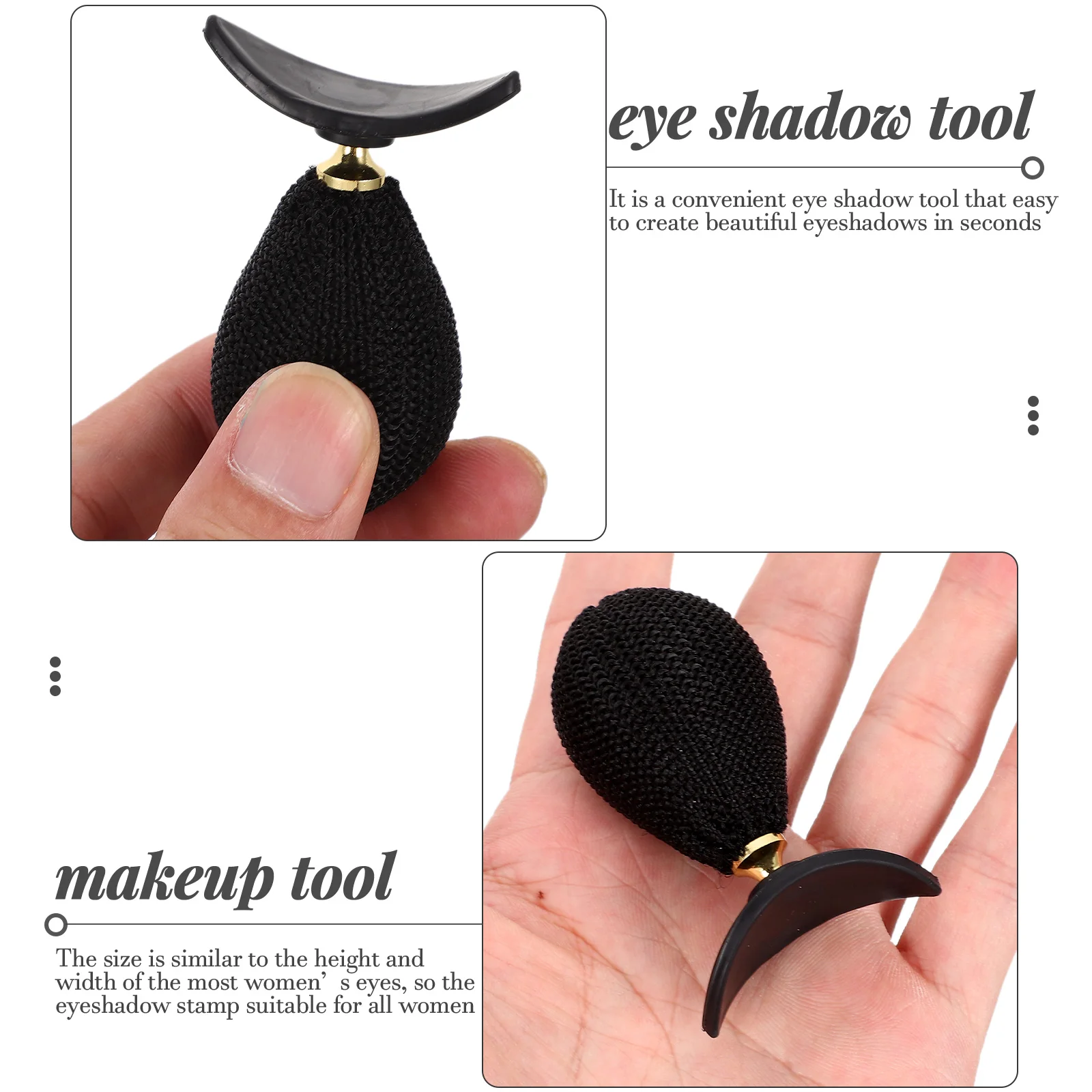 

Quick Eyeshadow Stamp Silicone Eye Shadow Tool Women Girl Makeup Accessory Instant Eyeshadow Stamper For Travel Home Use