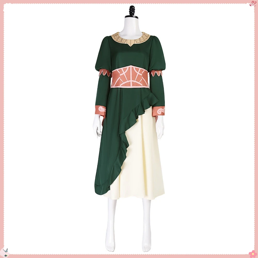 

Galadriel Cosplay Costume Disguise Medieval Retro Long Dress Halloween Carnival Party Clothing